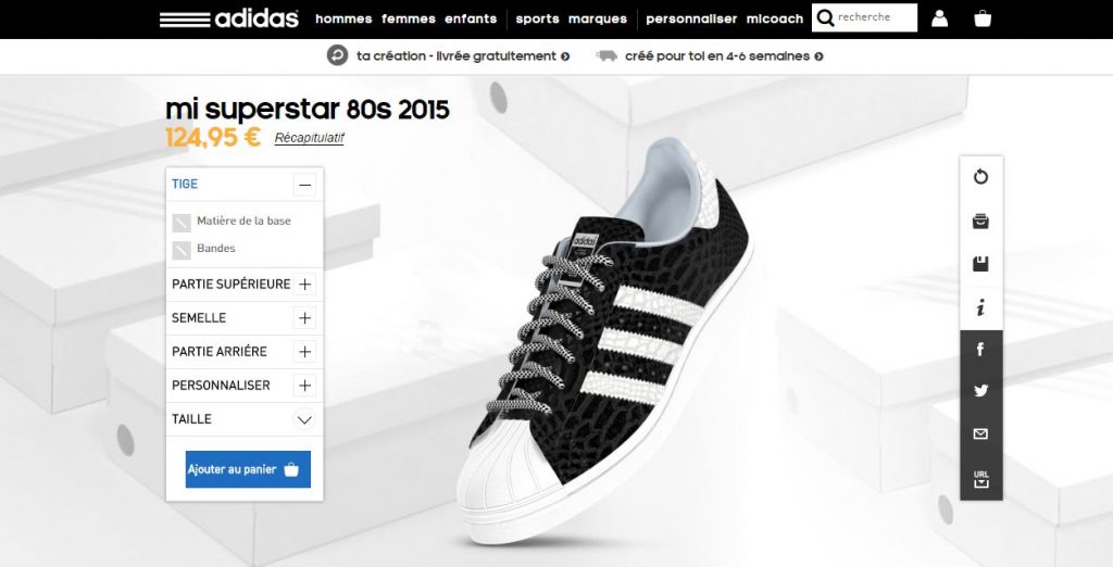 adidas creer sa chaussure